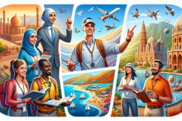 An Image Illustrationg Finding the Best Tour Guides for Travel Adventures